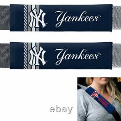 11PC MLB New York Yankees Car Truck Floor Mats Seat Covers Steering Wheel Cover