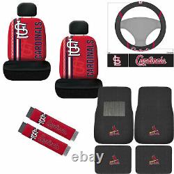 11 MLB St. Louis Cardinals Car Truck Floor Mats Seat Covers Steering Wheel Cover