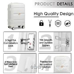 14''2024''28 Trolley Case Hardside Lightweight Spinner Luggage Bag Set Suitcase