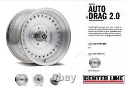 15 Centerline Auto Drag Staggered Lite Wheels & Bfgoodrich Radial Ta Tires Set