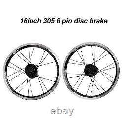 16 Inch Wheel Set Double Aluminum Alloy Rims 305 Disc Brake 6 Pin 11 Speed