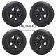 17 Chevrolet Silverado 1500 Gloss Black Wheels Rims & Tires Oem Set (4) 2014