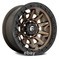 17 Fuel Covert Bronze Wheels Rims Tires Gripper At 285 70 17 Package Set