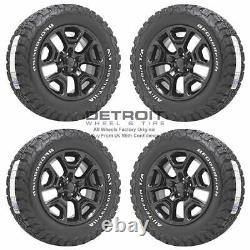 17 Jeep Cherokee Gloss Black Wheels Rims & Tires Oem Set (4) 2014-2022 9203