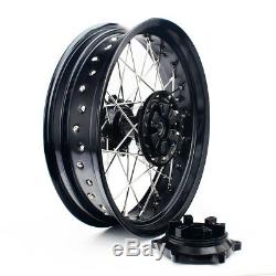 17 Rear Wheel Set Cush Drive Black Suzuki DRZ400S 00-17 DRZ400E 00-07 DRZ400SM