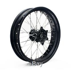 17'' x 17'' MX Black Hubs Wheels Rims Set for Suzuki DRZ400 00-04 DRZ 400 E S SM