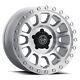 17x8.5 Icon Alloys Hulse Silver Machined Wheels 5x5 (-6mm) Set Of 4