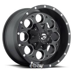17x9 Fuel D525 Revolver Fuel AT Wheel and Tire Package Set 5x5.5 Dodge Ram 1500