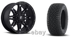 17x9 Fuel D531 Hostage Fuel AT Wheel and Tire Package Set 8x170 Ford F250 F350