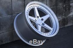 18 Aodhan Wheels DS05 Silver Machined Face 18x9.5 / 18x10.5 +22 5x114.3 (Set 4)