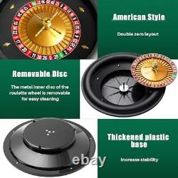 18 Inches ABS Professional Roulette Wheel Set, Casino Grade Roulette Set with