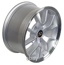 18 inch Silver Machined Wheels 3810 SET Fit 1994-2004 Ford Mustang FR500 Rims
