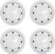 1955 Chevrolet Wheel Hub Cap Small With White Bow Tie Accents 4 Piece Set