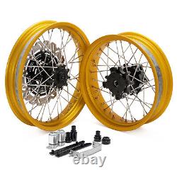 19'' Front 17'' Rear Wheel Spokes Disc set Gold Rim for HONDA CB500X 2013-2018