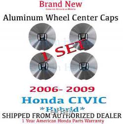 1 SET Genuine OEM Honda Civic Hybrid / HF Alloy Wheel Center Cap 2006-2014
