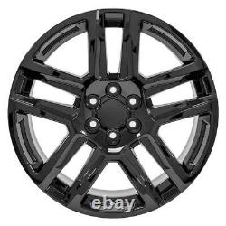 20 Black 5913 NZT Wheels & Bridgestone Tires Set Fits Escalade Sierra Yukon