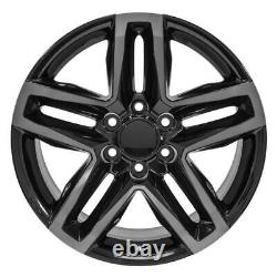 20 Black With Tint 5911 Wheels, Goodyear Tires & TPMS Set Fits Tahoe Silverado