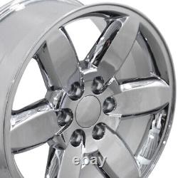 20 Chrome 5420 Wheels & Goodyear Tires Set Fit Sierra Yukon