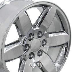 20 Chrome 5420 Wheels & Goodyear Tires Set Fit Silverado Tahoe