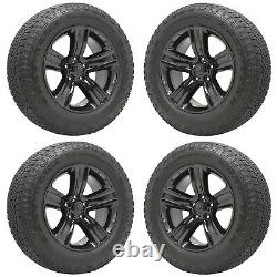 20 Dodge Ram 1500 Gloss Black Wheels Rims Tires Factory Oem Original Set 2453