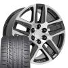 20 Gunmetal 5913 Wheels & Goodyear Tires Set Fits Escalade Sierra Yukon