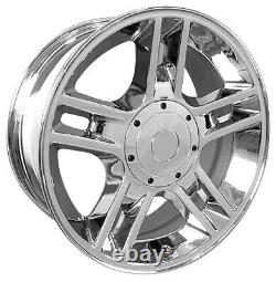 20 Wheel Tire SET Fit Ford F-150 Harley Style 5 Lug Chrome Rims GY Tires 3410