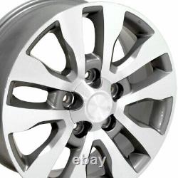 20 Wheel Tire SET Fit Toyota Tundra Style Silver Rims Mach'd 69533 GY Tires