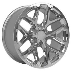 20 inch Chrome 5668 Rims Goodyear Tires TPMS SET Fit GMC Sierra Yukon
