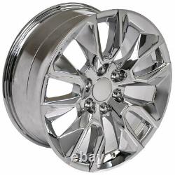 20 inch Chrome 5916 Wheels & Goodyear Tires SET Fit GMC Sierra Yukon 2337622
