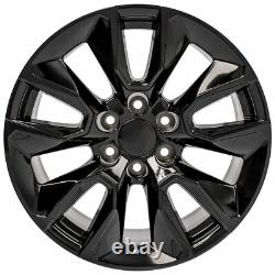 20x9 23377015 Gloss Black Wheel & GY Tire SET Fits 2019 GMC Sierra 1500