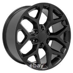 20x9 Satin Black CK156 Wheels & Goodyear Tires SET Fits Silverado Tahoe 5668