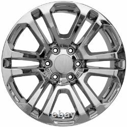 20x9 Wheel Tire SET Fit Sierra Chrome Rims withTires 4741
