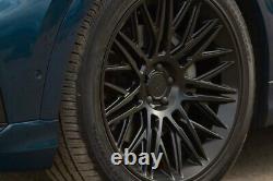 22 Black Mesh Rotiform Alloy Wheels Rims Tires Package Set Niche Limited