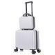 2 Piece Travel Luggage Set Hard Shell Suitcase With Spinner Wheels 18 Underseat