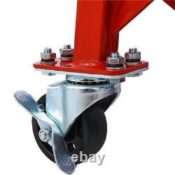 300 lbs Motorcycle Scissor Jack Lift Foot Step Wheels for Small Dirt Bikes