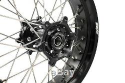 3.5/4.2517 Fit Suzuki Drz400 Drz400e/s Drz400sm Supermoto Wheels Rims Set Black