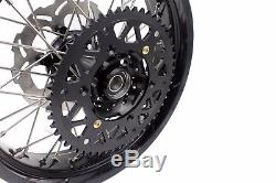 3.5/4.2517 Fit Suzuki Drz400sm 2005-2018 Supermoto Motard Wheels Rims Set Black
