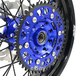 3.5/4.2517 Supermoto Wheelset Rims For Suzuki Drz400sm 2005-2019 Disc Blue/blak