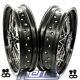 3.5/5.017 Supermoto Wheels Rims Set Fit Suzuki Drz400 Drz400e/s Drz400sm Black