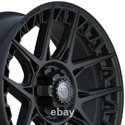 4PLAY Wheels 4PS50 20x9 & 275/60R20 Terra Grappler SET for RAM Chevy GMC Ford