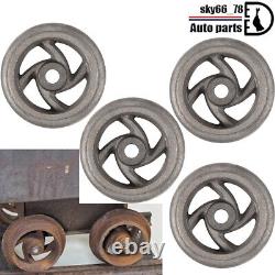 4Pack Mining Ore Car Small Track Mine Cart Wheel Cast Iron 7 1/4 Dia Fit for LG