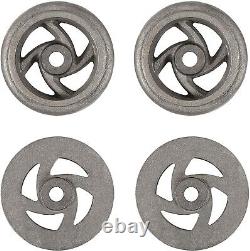 4Pack Mining Ore Car Small Track Mine Cart Wheel Cast Iron 7 1/4 Dia Fit for LG