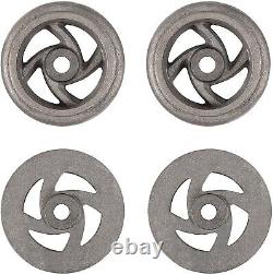 4X Mining Ore Car Small Track Mine Cart Wheel Cast Iron 7 1/4 Diameter For LG