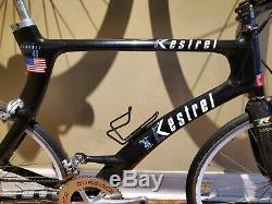 52cm Kestrel Airfoil SM40 triathlon bike with extra CARBON WHEELSET