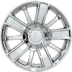 5653 Chrome 20 in Wheels & Goodyear Tires Set Fits Cadillac GMC Chevy