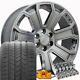 5661 Hyper 20x8.5 Wheels & Goodyear Tires Tpms Set Fit Silverado Sierra