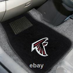 9PC NFL Atlanta Falcons Car Truck Floor Mats Seat Covers Steering Wheel Cover