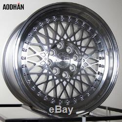AODHAN AH05 17x9 4x100/114.3 ET25 Silver Machined Wheel (SET of 4)