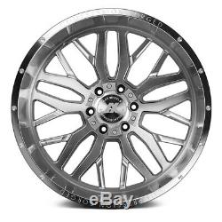 AXE AX1.1 Compression Forged Wheels 22x12 (-44, 6x139.7) Silver Rims Set of 4