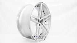 AXE EX20 Silver Machined Face 22 5x114.3 Staggered Wheels Set of Rims